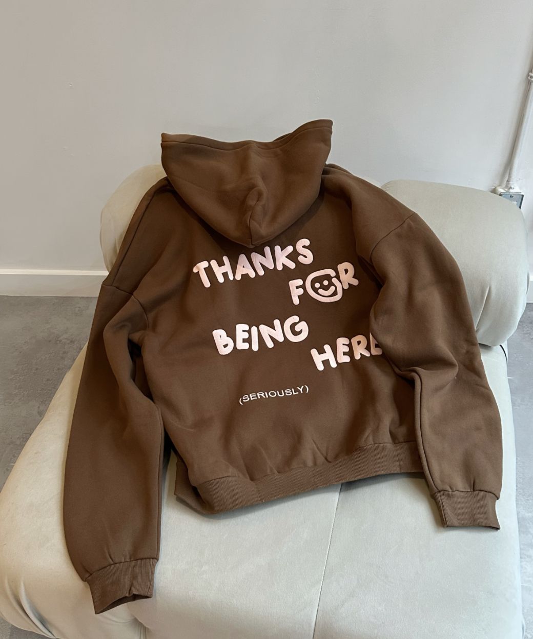 thanks for being here hoodie