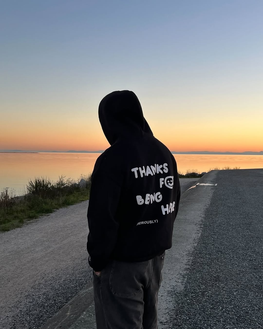 thanks for being here hoodie