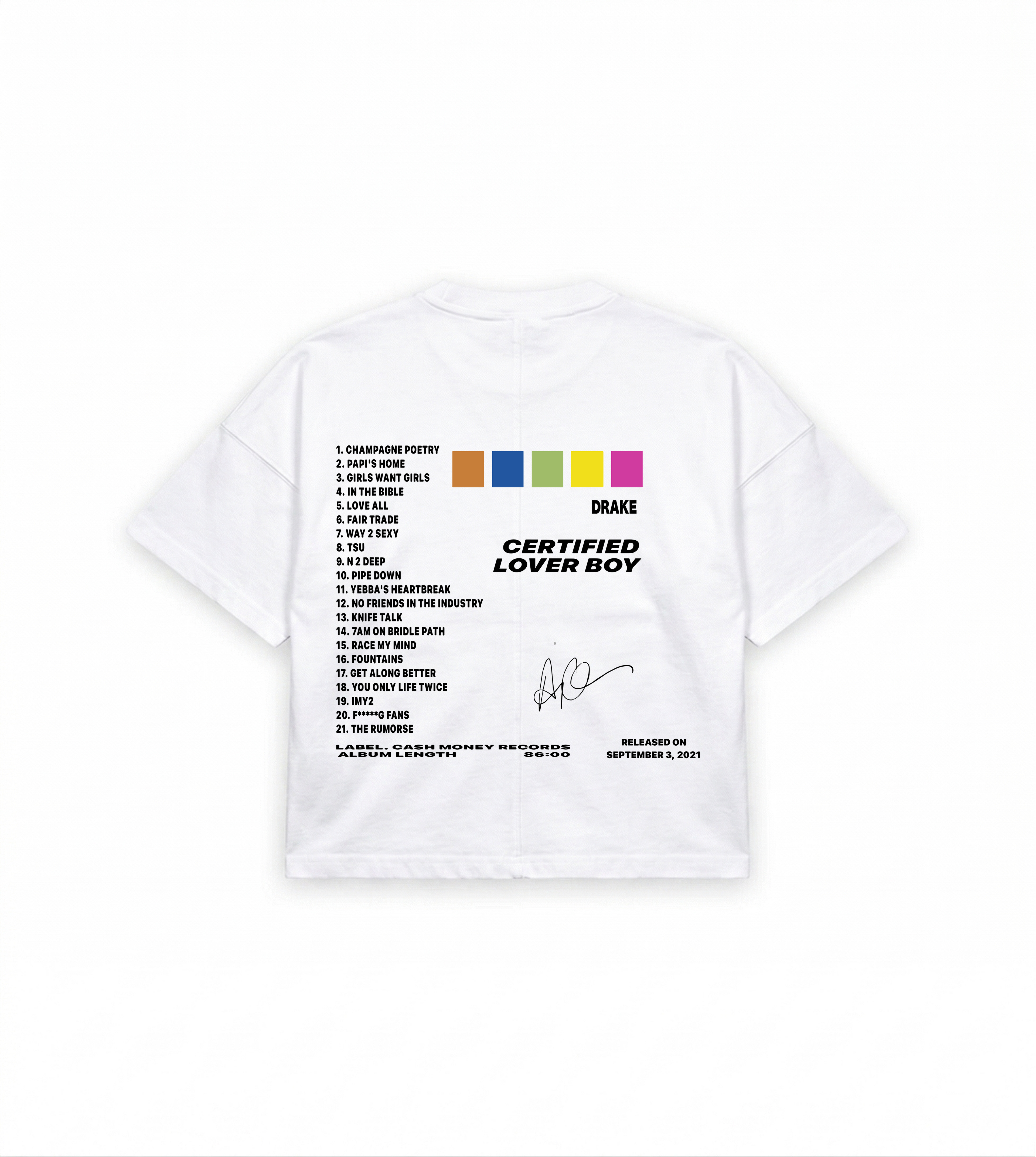 CERTIFIED LOVER BOY DRAKE T-shirt