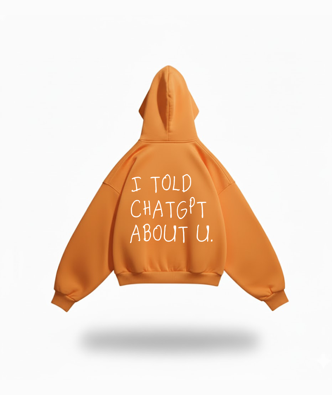 i told chat gbt about you hoodie
