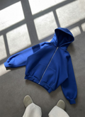 royal blue zipper hoodie